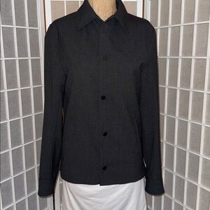Zara Charcoal Gray Shirt Jacket Blazer XS Women’s NWT